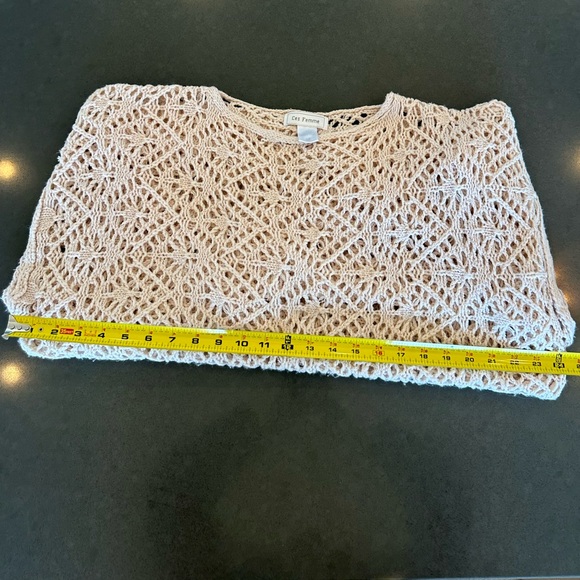 CES FEMME Women’s Open Crochet Knit Sweater - Medium - Picture 6 of 6